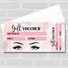 Make Up Eyes Eyebrow Face Pink Aesthetics Lashes Business Gift Voucher