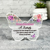 Grandmother Watercolour Floral Memorial Gift Butterfly Keepsake Plaque Ornament