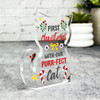 First Christmas With Our Cat Gift For Cat Lover Keepsake Plaque Decoration