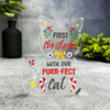 First Christmas With Our Cat Gift For Cat Lover Keepsake Plaque Decoration