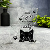 Gift For Cat Lover Girl Who Loves Cats Keepsake Plaque Ornament Present