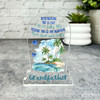 Grandfather Beach Remembering You Memorial Gift Gravestone Keepsake Plaque