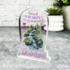 Grandma Waterfall Pink Hearts Memorial Gift Gravestone Keepsake Plaque