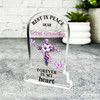 Great Grandma Purple Cross Remembrance Memorial Gift Gravestone Keepsake Plaque