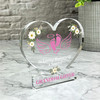 Granddaughter Pink Baby Feet Wings Baby Memorial Gift Heart Keepsake Plaque