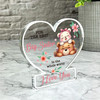 Gift For The Best Big Sister Floral Cute Bears Heart Ornament Keepsake Plaque