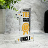 The World's No.1 Uncle Gift Number One Award Keepsake Plaque Ornament Present