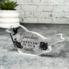 Grandma Black Roses Memorial Robin Bird Gift Sympathy Robin Keepsake Plaque