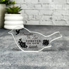 Daughter-In-Law Black Roses Memorial Robin Bird Gift Robin Keepsake Plaque