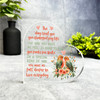 Love Birds Orange Romantic Gift Side Heart Keepsake Plaque Ornament Present