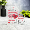 Two Hearts Find Their Happy Place Romantic Gift Side Heart Keepsake Plaque