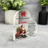 Gift For Cousin Christmas Poem Santa Claus Side Heart Keepsake Plaque Decoration