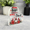 I Have An Angel In Heaven Dad Bird Christmas Memorial Gift Heart Keepsake Plaque