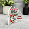 Gift For Special Brother Christmas Alphabet Letter F Side Heart Keepsake Plaque
