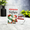 Gift For Special Nephew Christmas Alphabet Letter S Side Heart Keepsake Plaque