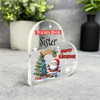 Gift For Special Sister Christmas Alphabet Letter C Side Heart Keepsake Plaque