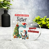 Gift For Special Sister Christmas Alphabet Letter G Side Heart Keepsake Plaque