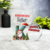 Gift For Special Sister Christmas Alphabet Letter K Side Heart Keepsake Plaque