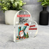 Gift For Special Sister Christmas Alphabet Letter K Side Heart Keepsake Plaque