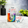 Gift For Cat Lover Cute Cat Name Initial U Side Heart Keepsake Plaque Ornament