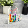 Gift For Cat Lover Cute Cat Name Initial U Side Heart Keepsake Plaque Ornament