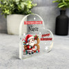 Gift For Special Niece Christmas Alphabet Letter B Side Heart Keepsake Plaque