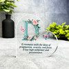 Floral Name Initial Letter D Meaning Gift Side Heart Keepsake Plaque Ornament