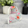 Pink Floral Believe You Can Inspirational Positive Gift Heart Keepsake Plaque