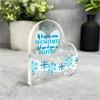 Gift For Christmas Star Blue If Kisses Were Snowflakes Heart Keepsake Plaque