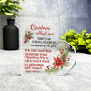 Without You Floral Remembrance Christmas Memorial Gift Heart Keepsake Plaque