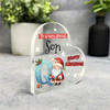 Gift For Special Son Christmas Alphabet Letter Q Side Heart Keepsake Plaque