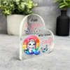 Cat Lover Cute Cat Name Initial Q Gift Side Heart Keepsake Plaque Ornament