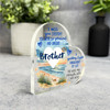 Brother Memorial Beach Miss You Everyday Gift Side Heart Keepsake Plaque Present