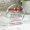Gift For Husband Christmas Red Bow Snowglobe Keepsake Plaque Decoration Ornament