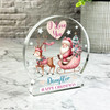 Gift For Daughter Christmas Santa Sleigh I Love You Snowglobe Keepsake Plaque