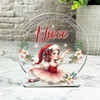 Gift For Niece Christmas Ballerina Girl Snowglobe Keepsake Plaque Decoration