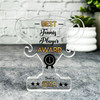 Gift For Best Tennis Player No 1 Rosette Trophy Keepsake Plaque Ornament Present