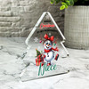 Gift For Niece Christmas Crazy Snowman Girl Xmas Tree Keepsake Plaque Decoration