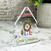 Great Grandson Christmas Crazy Snowman Gift Xmas Tree Keepsake Plaque Decoration