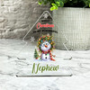 Nephew Christmas Crazy Snowman Gift Xmas Tree Keepsake Plaque Decoration Present
