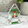 Gift For Friend Christmas Penguin Happiness And Peace Xmas Tree Keepsake Plaque