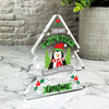 Gift For Nephew Christmas Penguin Happiness And Peace Xmas Tree Keepsake Plaque