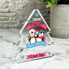 Gift For FiancÃ©e Christmas Penguin Couple I Love You Xmas Tree Keepsake Plaque