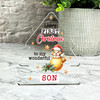Gift For Son First Christmas Puppy Bauble Xmas Tree Keepsake Plaque Decoration Gift For Son First Christmas Puppy Bauble Xmas Tree Keepsake Plaque Decoration