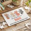 For Nan Pregnancy Baby Announcement Gift Animals Personalised Wood Jigsaw Puzzle