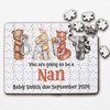 For Nan Pregnancy Baby Announcement Gift Animals Personalised Wood Jigsaw Puzzle