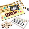 Uncle Pregnancy Announcement Gift Baby Scan Photo Custom Wood Jigsaw Puzzle