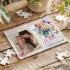 Birthday Gift Mum Flowers Glass Jar Photo Personalised Wooden Jigsaw Puzzle