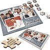 Gift For Grandad Grey Photo Collage Custom Personalised Wooden Jigsaw Puzzle