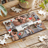 Photo Collage Gift Happy Valentine's Day Custom Personalised Wood Jigsaw Puzzle